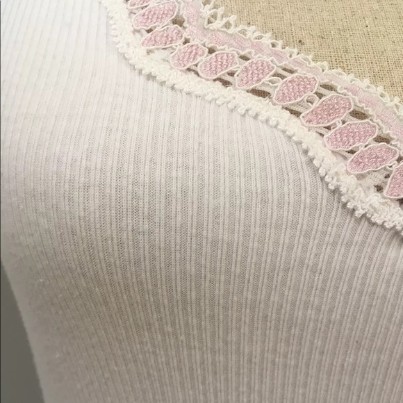 SOLD Free People Ribbed Lace Tank - Picture 3 of 9